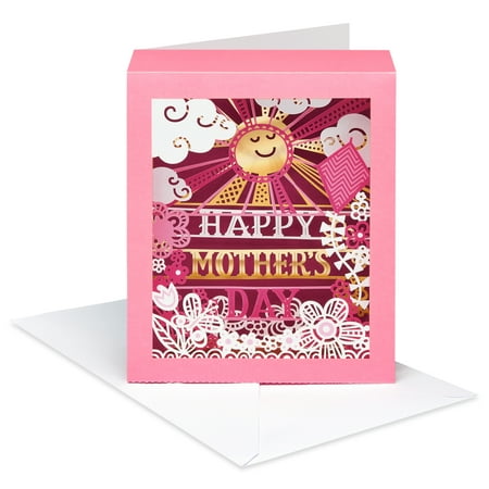 American Greetings Mother's Day Sunshine Shadowbox Pop Up Greeting Card