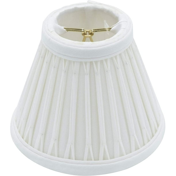 Cream Silk 6 Inch Empire Mini Clip On, Mini Clip Lamp Shades