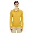 thumbnail image 4 of CORE365 78192 Women's Pinnacle Performance Long Sleeve Piqué Polo-Campus Gold-M, 4 of 5