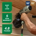 thumbnail image 3 of Metabo HPT Pneumatic Coil Siding Nailer, 15-Degree, NV65AH2, 3 of 13
