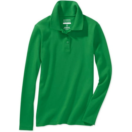 George Girls' Long Sleeve Polo Shirt