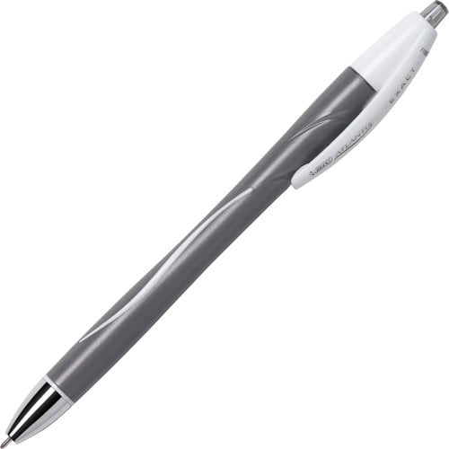 BIC Atlantis Exact Retractable Ballpoint Pen, Black Ink, .7mm, Fine, Dozen