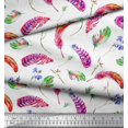 thumbnail image 3 of Soimoi Cotton Poplin Fabric Flowers & Feather Print Fabric by The Yard 42 Inch Wide, 3 of 3