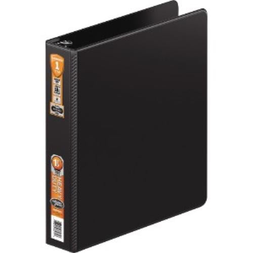 Acco 364-34NB Wilson Jones Dubllock Round Ring Binder - Letter - 8.5' X 11' - 1.5' Capacity - 1 Each - Black