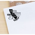 thumbnail image 3 of Printtoo Round Custom Address Return Rubber Stamp Self Inking California State Map Personalized Stamper, 3 of 6
