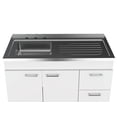 thumbnail image 6 of Ferretti Utility Sink with Three Drawers and Double Door Cabinet White, 6 of 8