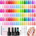 thumbnail image 1 of Set de esmaltes de uñas en gel Beetles Summer 36 colores Neon Rainbow, 1 of 7