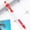 Red, variant on ABNMCA 10 Pcs Ribbon Retractable Gel Roller Pen Breast Cancer Awareness Ribbon Pen Point Breast Cancer Pens Plastic Gel Ballpoint Pens For Women Gift 10ML Pen