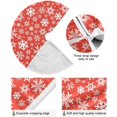 thumbnail image 2 of FMSHPON Bright Snowflakes Xmas Christmas Tree Skirt Stand Mat for Holiday Party Decoration Indoor Outdoor 48 inches, 2 of 6
