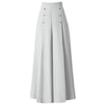 thumbnail image 4 of Azrian Summer Casual Long Trousers for Women Women's Casual Daily High Waisted Solid Loose Wide Leg Pants, 4 of 4