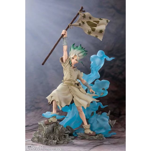 Figura de acción del dr. STONE de 18cm, modelo coleccionable de PVC del dr. STONE, Ishigami Senkuu, #1262 Gong Bohan LED