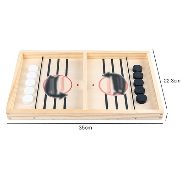 Table Hockey Game Toys Table Fast Sling Puck Super Winner Sling Battle Desktop Game Hockey Board Game Interactive Chess Toys 35X22.3X2.5CM