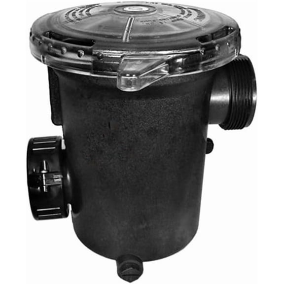 Waterway Plastics Waterway 310-6600B 6" 2" Butress x 2" Union Pump Trap with Lid