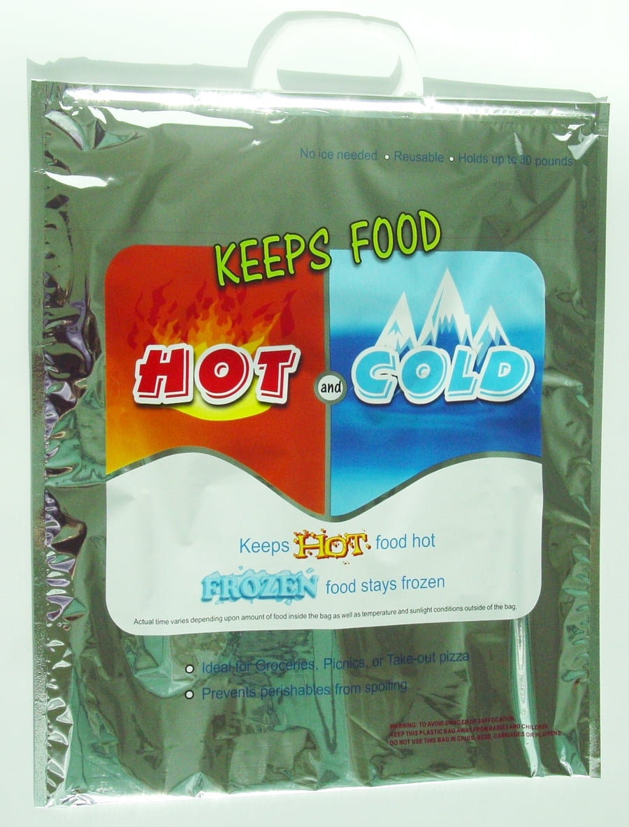 Take Away Hot and Cold Bag for Food StorageReusable Thermal Bags Large 3  Layer Protection with Aluminium Foil Size  49 x 51 cm Pack of 2   Amazonin Home  Kitchen