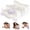 White, variant on CONCETTA Contour Memory Foam Pillow,Includes Pillowcase, Ergonomic Neck and Shoulder Support Pillow for Side and Back Sleepers, Queen Size