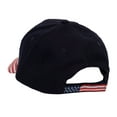 thumbnail image 3 of Men's Cotton Twill USA American Flag Cap Patriotic Hat, Navy, 3 of 4