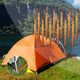 thumbnail image 4 of Tienda de campaña al aire libre, cortina de cielo, clavo de tierra, juego de bolsa de tela de aleación de aluminio, para acampar, tienda de campaña de tres bordes, clavo atrevido con cuerda, 4 of 7