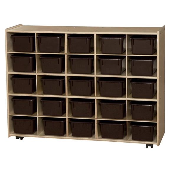 Natural Environments 25 Tray Storage with Brown Trays