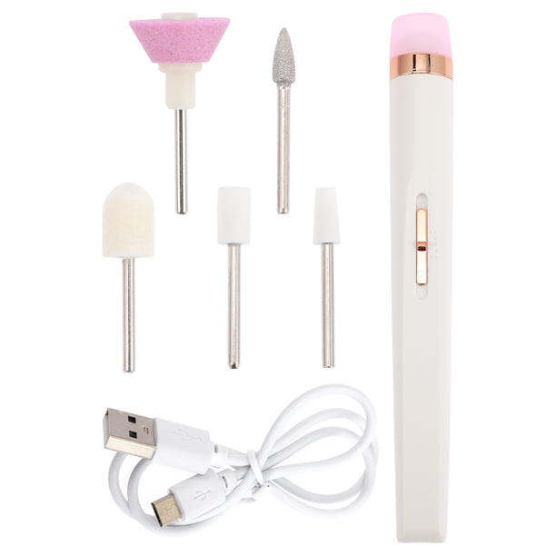1 juego de taladro para uñas, práctico kit de máquina pulidora para decoración de uñas, pulidora de uñas portátil