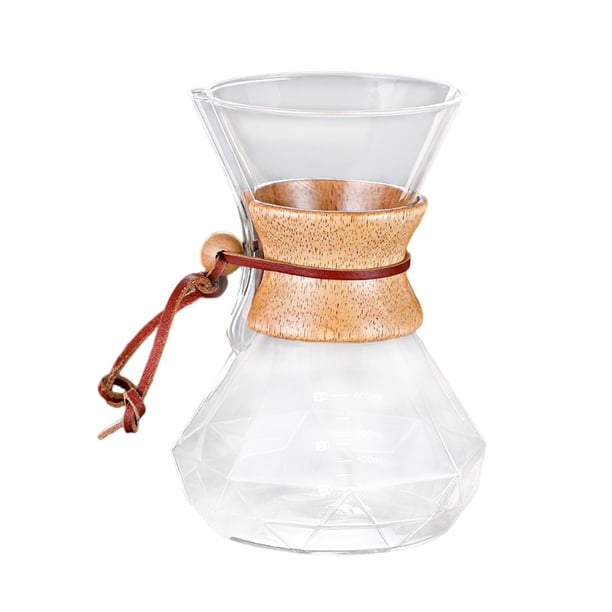 , Cafetera Cafetera Hervidor reutilizable de alto borosilicato, Gotero de café resistente a altas temperaturas Brewer Shops 600ml BLESIY Cafetera