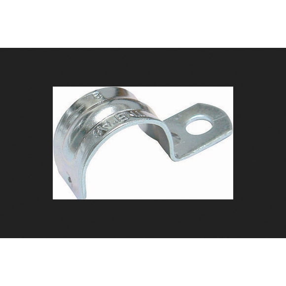 Soporte de conducto de acero galvanizado EMT Strap Gam-Pak de 1.5 pulgadas