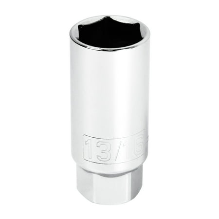 UPC: 0028907054643 | Powerbuilt 3/8 Inch Drive13/16 Inch Spark Plug Socket – 643001