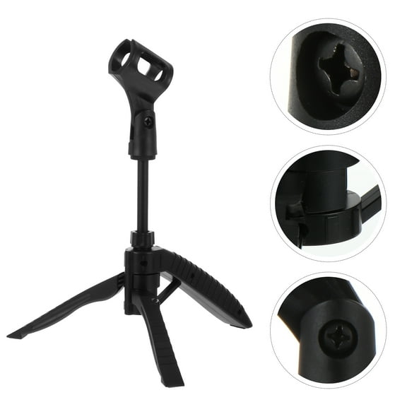 Masteelf Collapsible Mic Stand Microphone Holder Telescopic Table Microphone Support