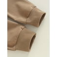 thumbnail image 5 of Zehjuhan Infant Baby Boy Solid Color Sweatshirt Top+Casual Pants Set 2PCS Fall Winter Outfits, 5 of 5