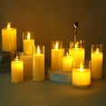 thumbnail image 3 of Simulation Candle Light Glow Imitation Swing Wick Built-in Batteries Eye-catching Decorate Acrylic Glass Cup LED Glowing Candle Light for Valentine's Day, 3 of 8