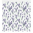 thumbnail image 3 of Ambesonne Lavender Shower Curtain, Watercolor Art Plant, 69"Wx75"L, Violet Green, 3 of 5