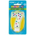 thumbnail image 2 of Unique Industries' Polka Dot Number "7" Birthday Candle, 2 of 4