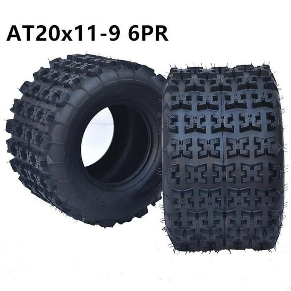 M optimized 2 Pack 20x11-9 6PR ATV Tires All Terrain Rear Tires 20x11-9 6 Ply TL ATV UTV Trail Sand Mud Off-Road Tires Tubeless EOS-H Black