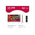 thumbnail image 3 of Pantalla LG AI UHD UT75 86 pulgadas 4K SMART TV 2024 ThinQ AI, 3 of 6