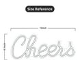 thumbnail image 5 of Lumoonosity Cheers Neon Sign 13 x 5.1 Inch, USB Powered Premium Acrylic LED Neon Sign, 5 of 6