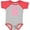 Heather and Red, variant on Inktastic Pink and White Polka Dots Letter H Boys or Girls Baby Bodysuit