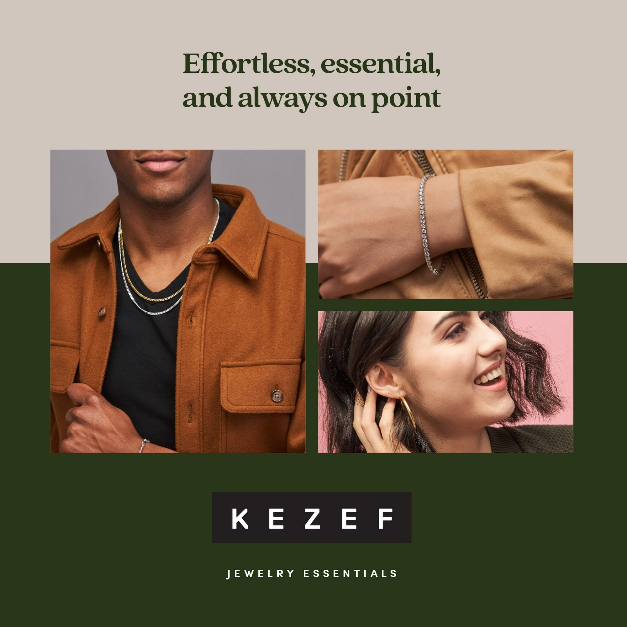 Kezef 5mm Square CZ Stud Earrings, 18K Gold-Plated 925 Sterling Silver, Cubic Zirconia Earring Studs, Hypoallergenic for Women