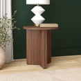 thumbnail image 5 of Evelyn&Zoe Scandinavian 20" Wide Satin Walnut Side Table, 5 of 5