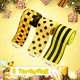 thumbnail image 3 of Cinta decorativa Wiaxin, 3 rollos, 6,4 cm x 13,8 m, color amarillo y negro, 3 of 7