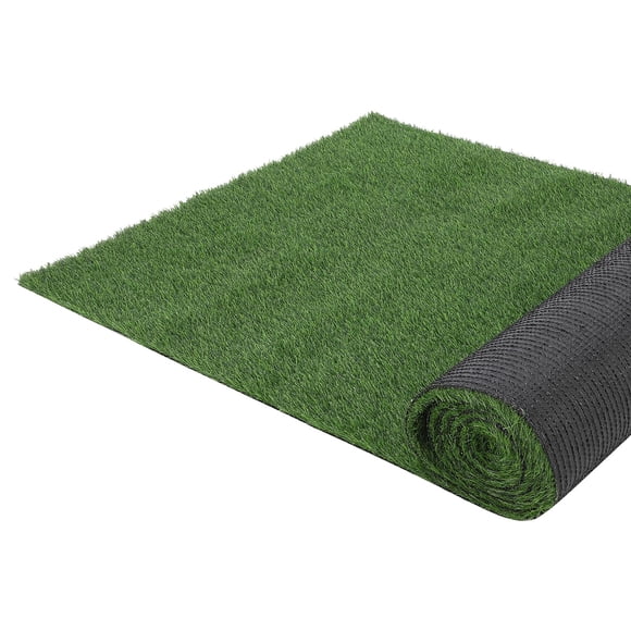 Garvee Artificial Grass Turf, 2x10m Fake Grass Rug for Patio, Artificial Grass Pad for Dogs, Artificial Grass Mat for Outdoor Garden Landscape Balcony, Faux Grass Rug with Drainage Holes