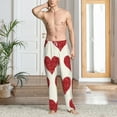 thumbnail image 3 of Cauagu Love Mens Pajama Pants Sleep & Lounge Pants,PJ Bottoms with Pockets-Large, 3 of 7