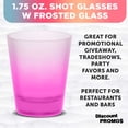 thumbnail image 3 of Shot Glasses with Frosted Glass 1.75 oz. Set of 12, Bulk Pack - Great for Weddings, Birthdays, Parties, Indoor & Outdoor Events - Pink, 3 of 5