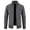 Gray, variant on Fesfesfes Men's Sweater Jacket Fall And Winter Stand Collar Sweater Casual Fleece Jacket Tops on