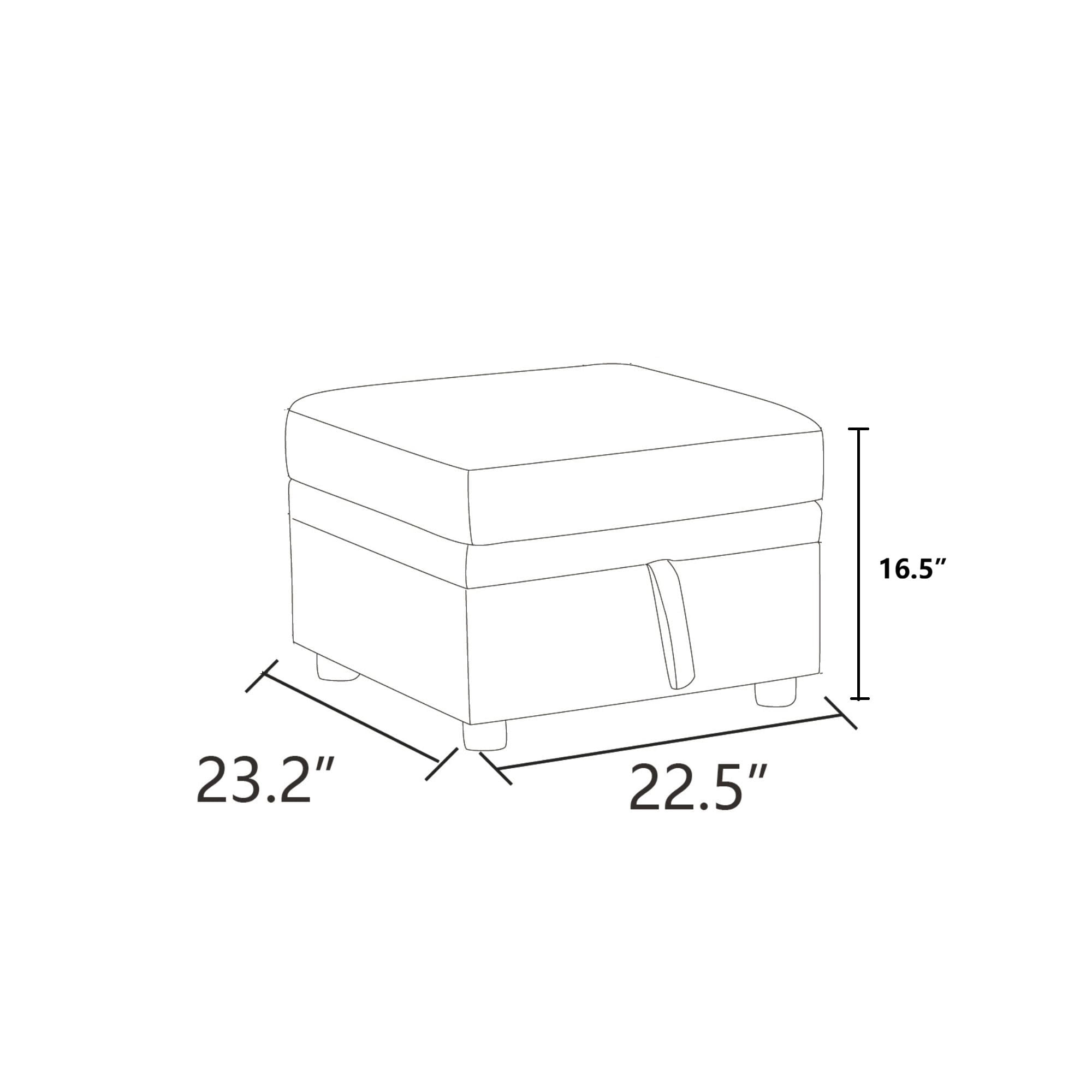 MAYEERTY Sofa Ottoman Footrest with Storage, Multi-Variant Foot Stool for Home, Bedroom, Living Room
