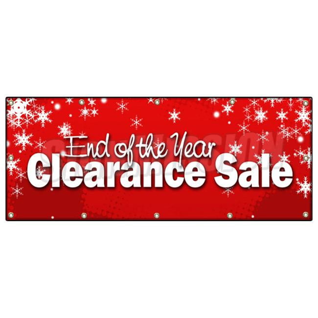 Stop and Buy Now Clearance Sale Big Discount Half Price 50% Off Promotion Deal Business Advertising Indoor Outdoor Vinyl Banner Sign 48 x 120