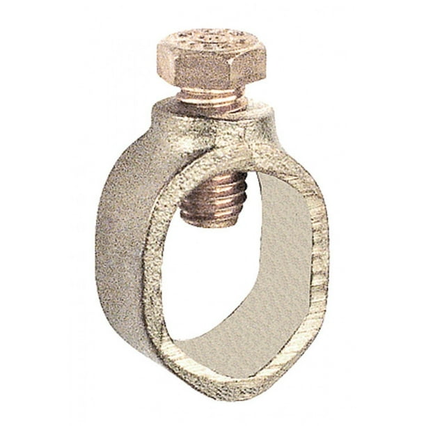 2 Pcs, 3/4 In. Ground Rod Clamp, Bronze Clamp w/Steel Screws to Connect