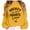 Yellow, variant on Arlun Hockey Is My Favorite Season Sweatshirts Womens Vintage Hockey Retro Letter Printed Funny Saying Graphic Pullovers Tops Loose Comfy Crewneck Long Sleeve Sweatshirts Yellow XL