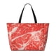 thumbnail image 2 of Easygdp Beef Steaks Bolsa de Viaje de Playa de Gran Capacidad, Bolsa Tote Perfecta para la Playa, Escapadas de Fin de Semana y Viajes, 2 of 7