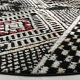 thumbnail image 3 of SAFAVIEH Adirondack Seth Geometric Area Rug, Black/Light Grey, 6' x 6' Round, 3 of 7