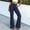 Navy, variant on ZUBKTE Women's High Waist Micro Flare Jogger Pants, Soft Drawstring Wide Leg Stretchy Yoga Casual Long Trousers S-XXL