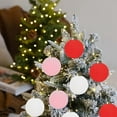 thumbnail image 5 of 6PCS Flocked Velvet Christmas Balls - 2.4" Rustic Xmas Tree Ornaments, Shatterproof Holiday Decor for Home & Office, 5 of 6
